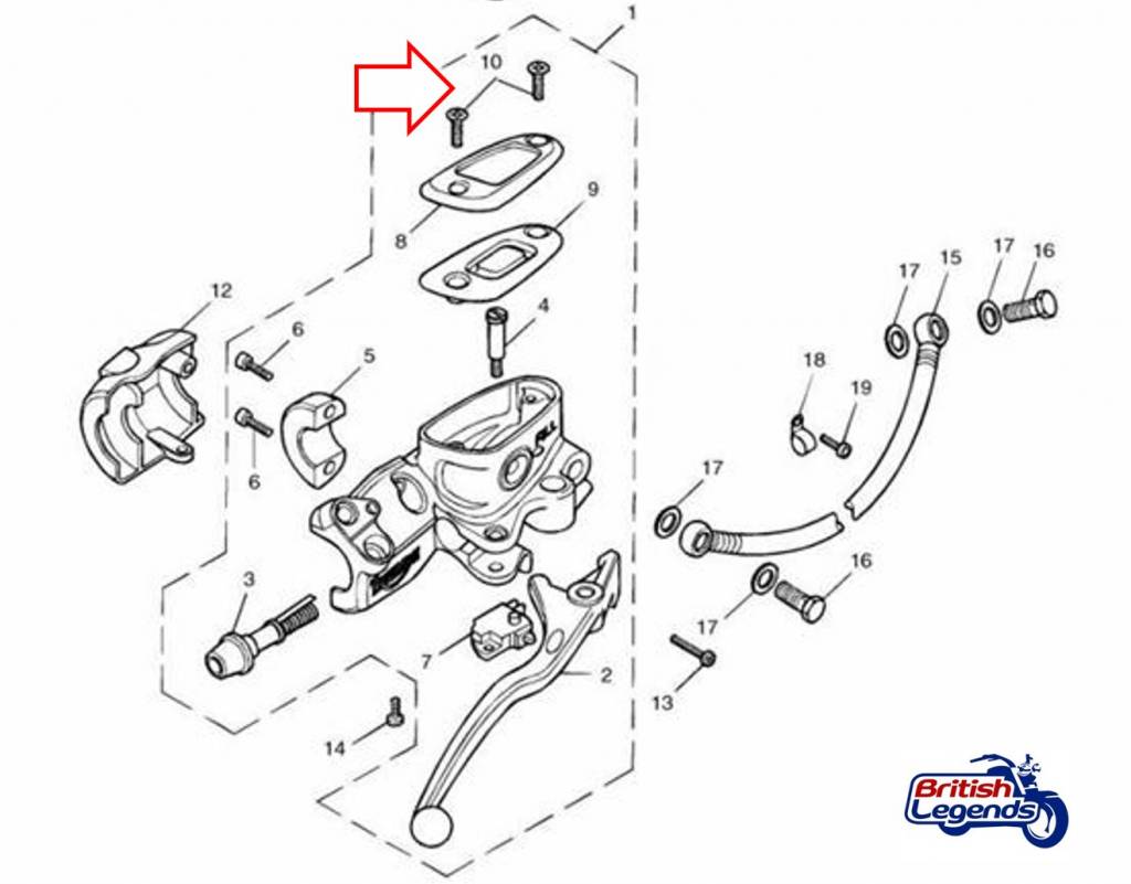 Stainless Steel Master-Cylinder Bolts (pair)