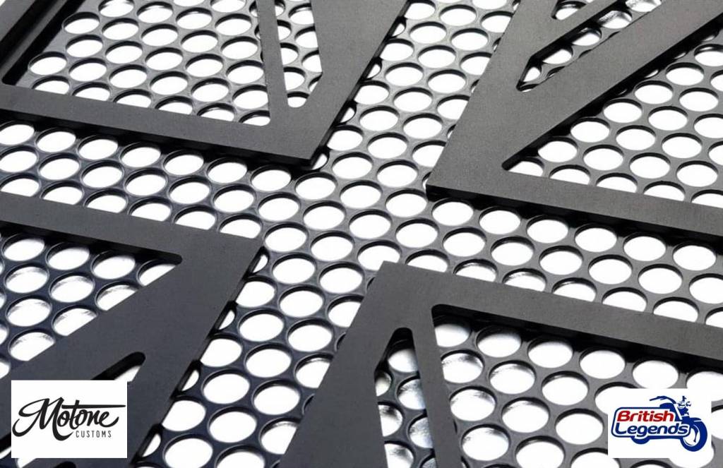 Protección de radiador Union Jack para Triumph