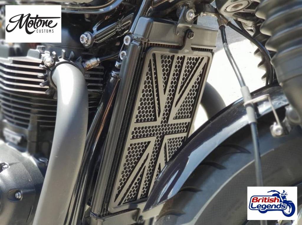 Protección de radiador Union Jack para Triumph