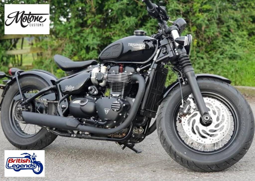 Protección de radiador Union Jack para Triumph