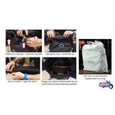 Canvas Saddle Bag with Fitting Kit (L or R side)