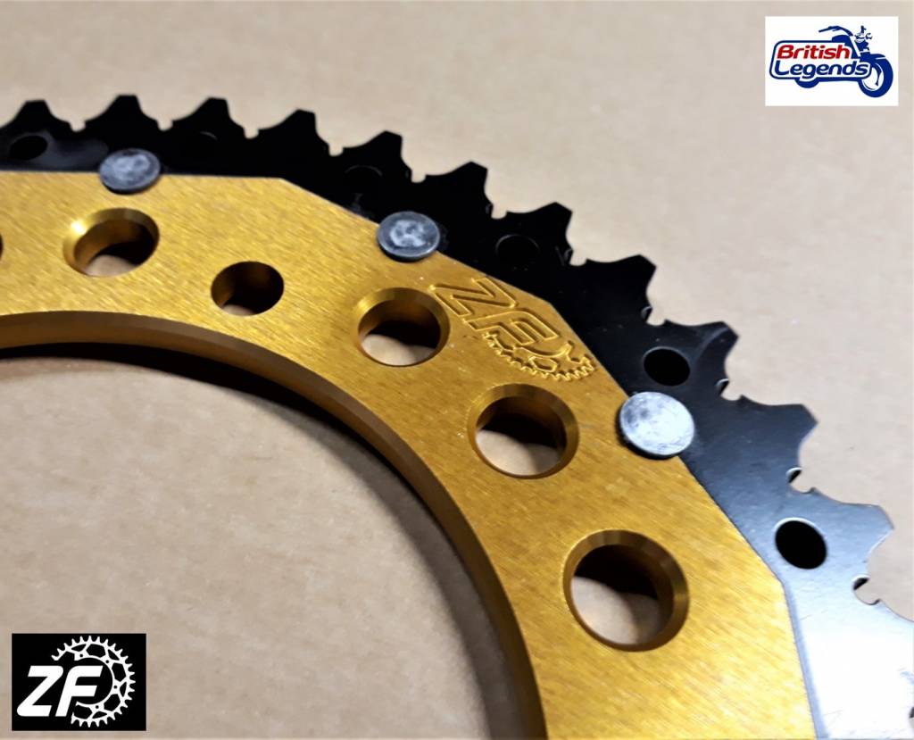 Rueda Trasera Dual-Metal, acabado Gold