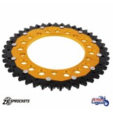 Dual-Metal Rear Sprocket, Gold Finish