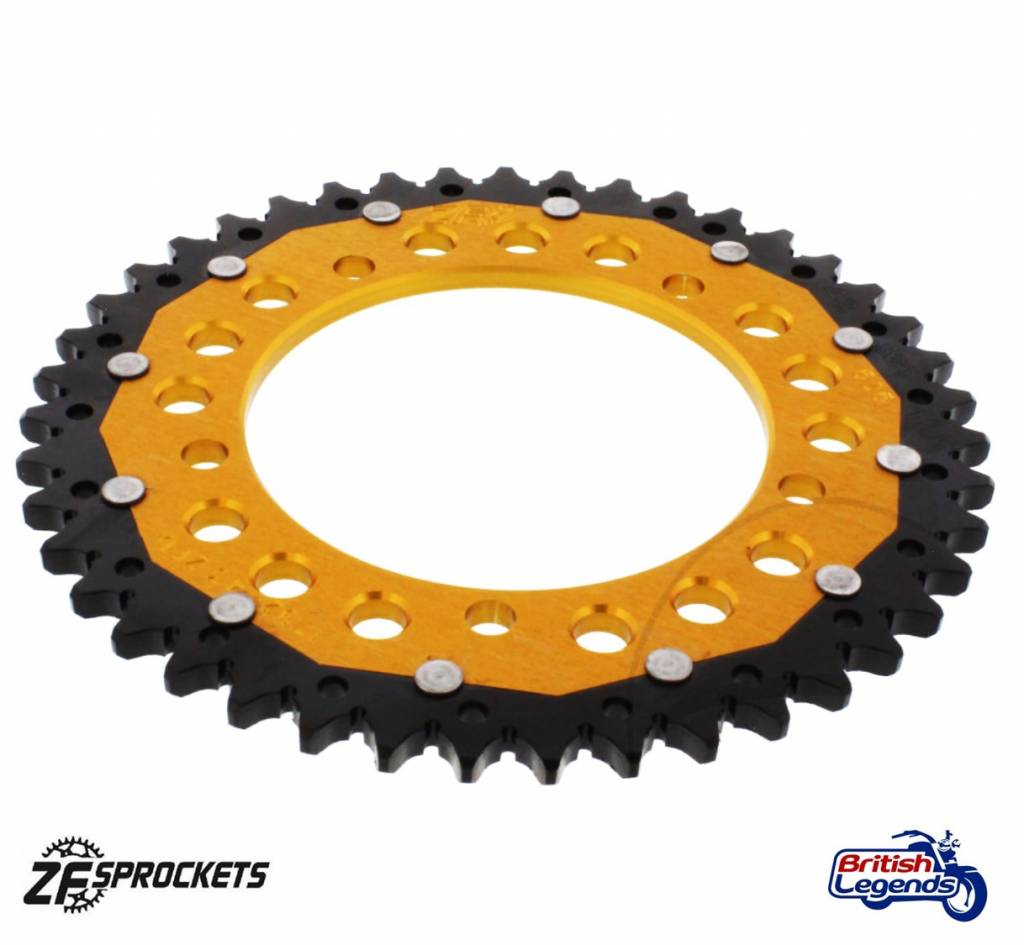 Rueda Trasera Dual-Metal, acabado Gold