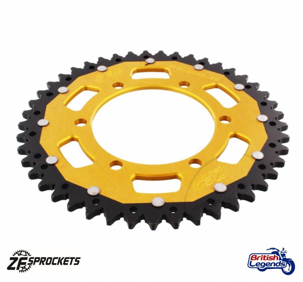 Rueda Trasera Dual-Metal, acabado Gold