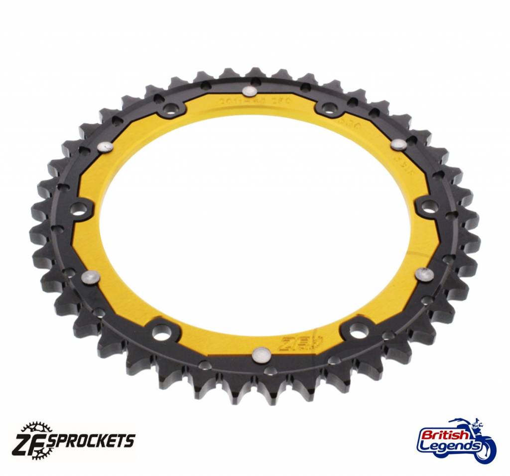 Rueda Trasera Dual-Metal, acabado Gold