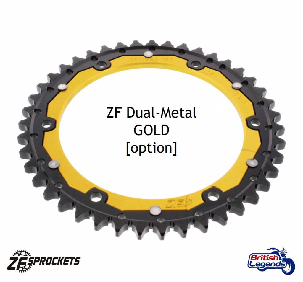 Cadena, piñon y corona para Triumph Daytona 955