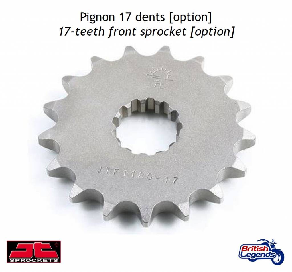 Cadena, piñon y corona para Triumph Daytona 955