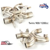 Bypass X-Pipe for Triumph Twins 900/1200cc
