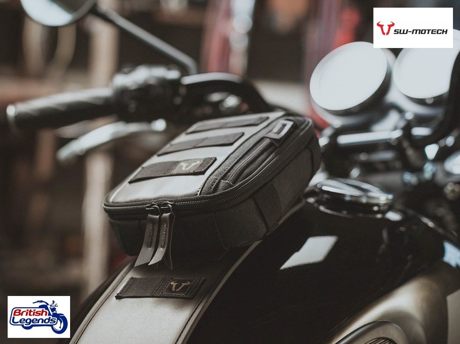 Sangle et Pochette de Réservoir Triumph Twins