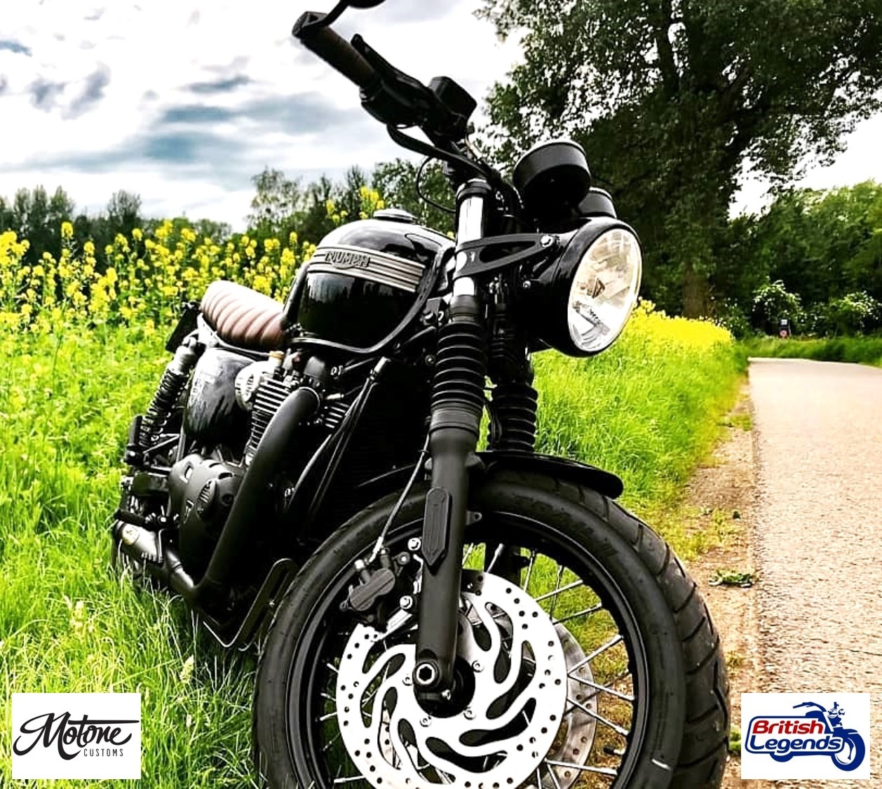 Pattes Support de Phare pour Triumph Twins