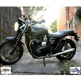 Ribbed "Flat-Track" Side Covers for Triumph Twins