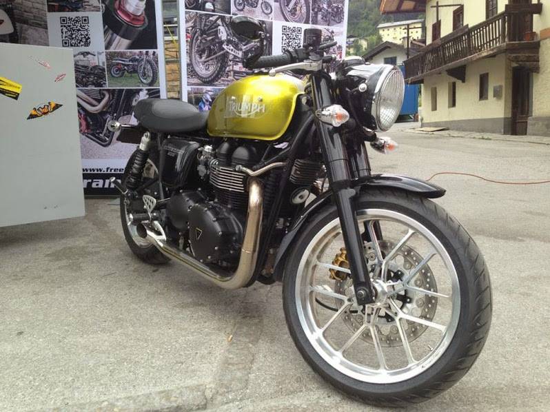 Escape Inox Hot-Rod para Triumph Twins
