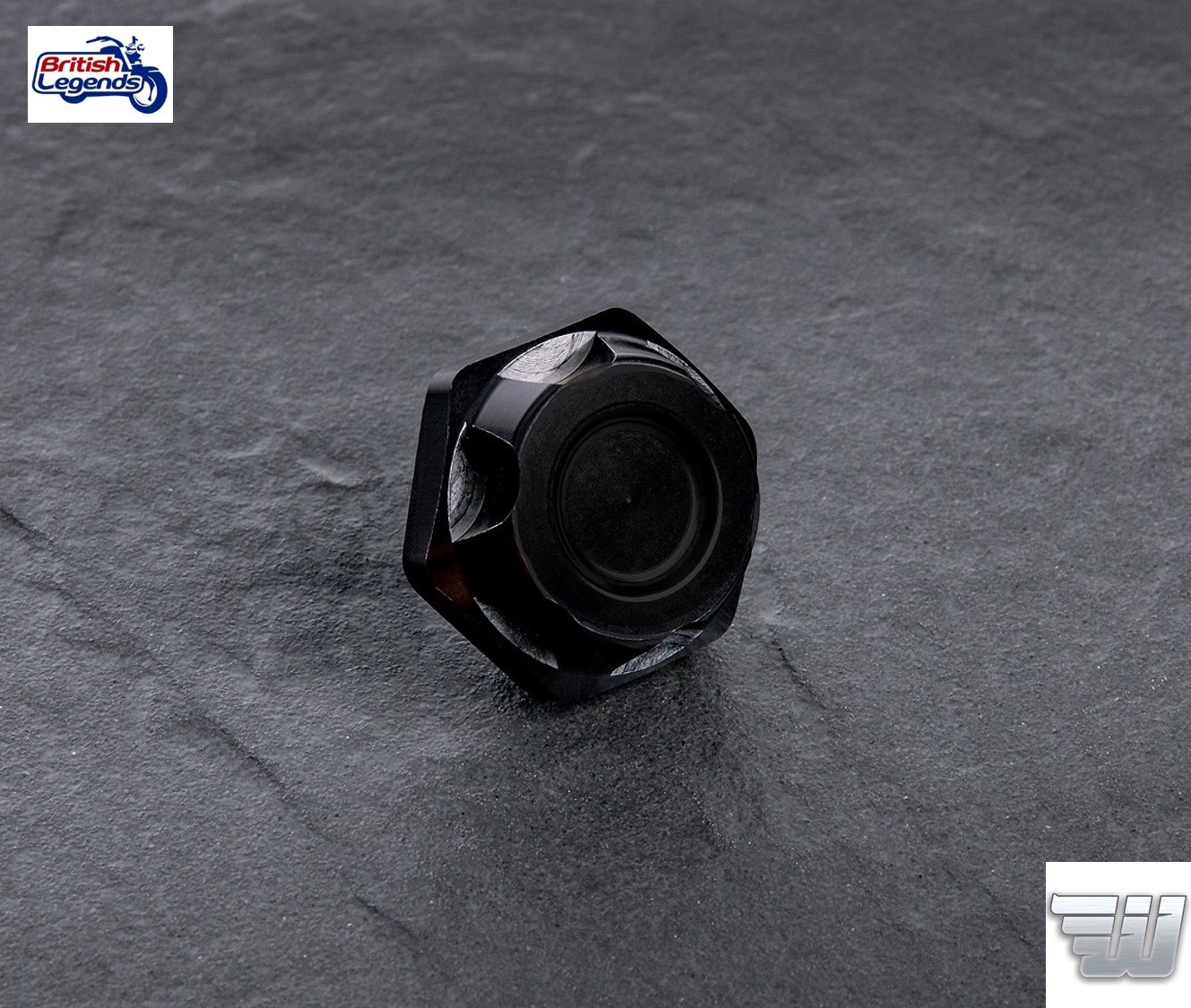 Écrou de Direction Finition Noire pour Triumph Twins