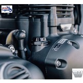 Black Aluminium Oil Filler Cap for Triumph Twins