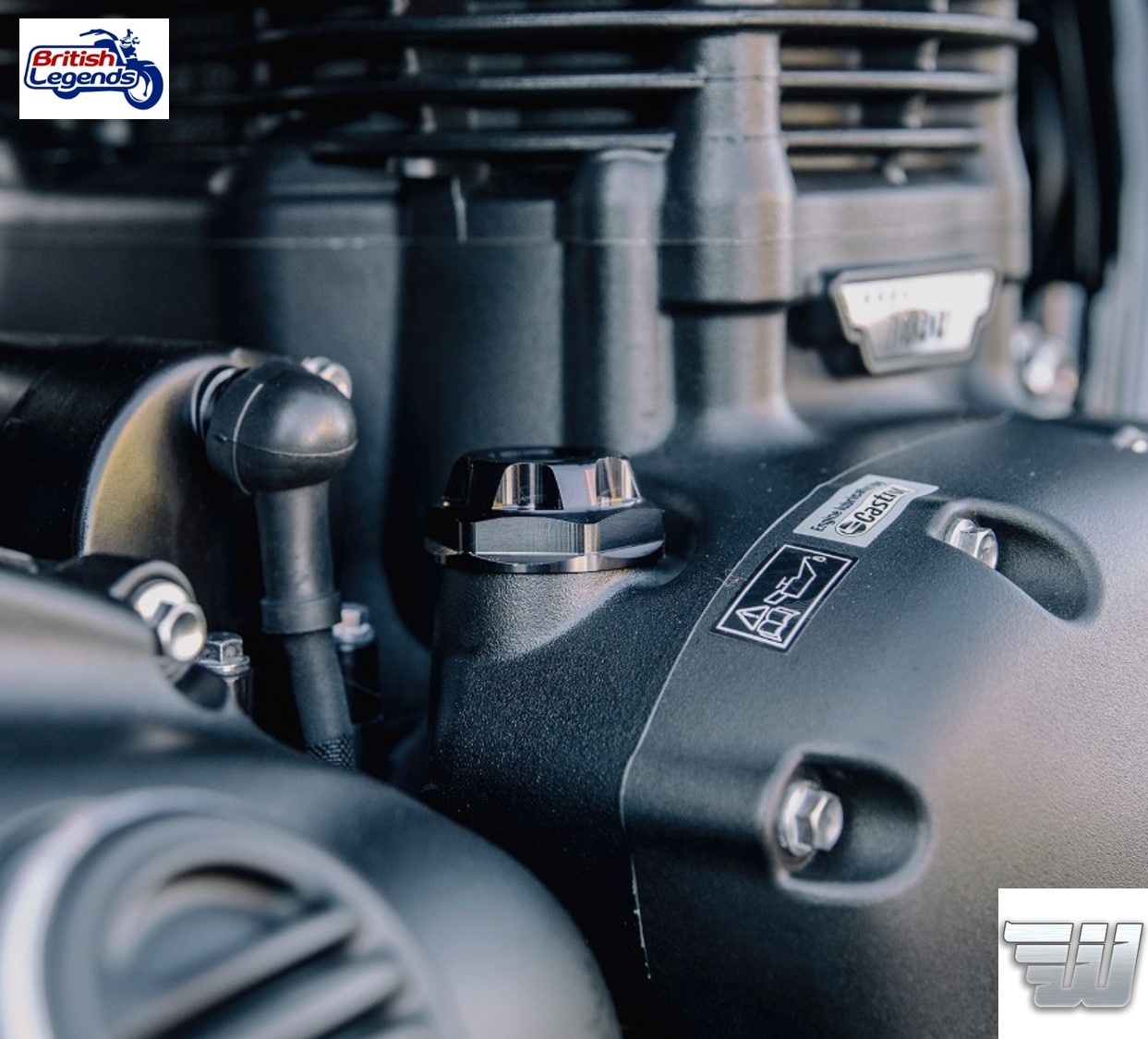 Bouchon d'Huile en Alu pour Triumph Twins