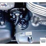 Black Aluminium Oil Filler Cap for Triumph Twins