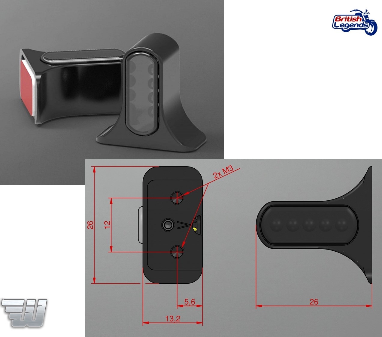Fourreaux de Fourche avec Clignotants Intégrés