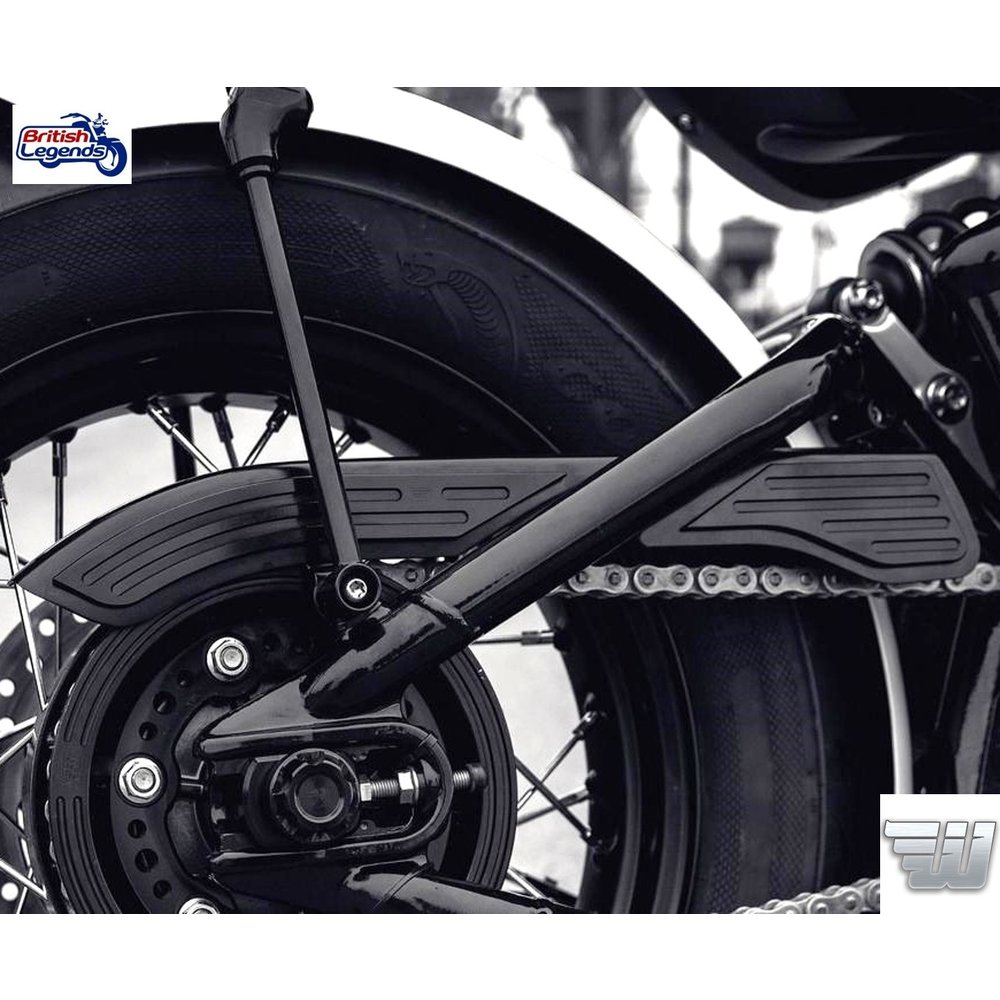 Black Alloy Chain Guard Cover for Triumph Bobber