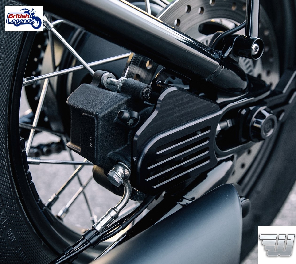 Rear Caliper Cover for Triumph Bobber