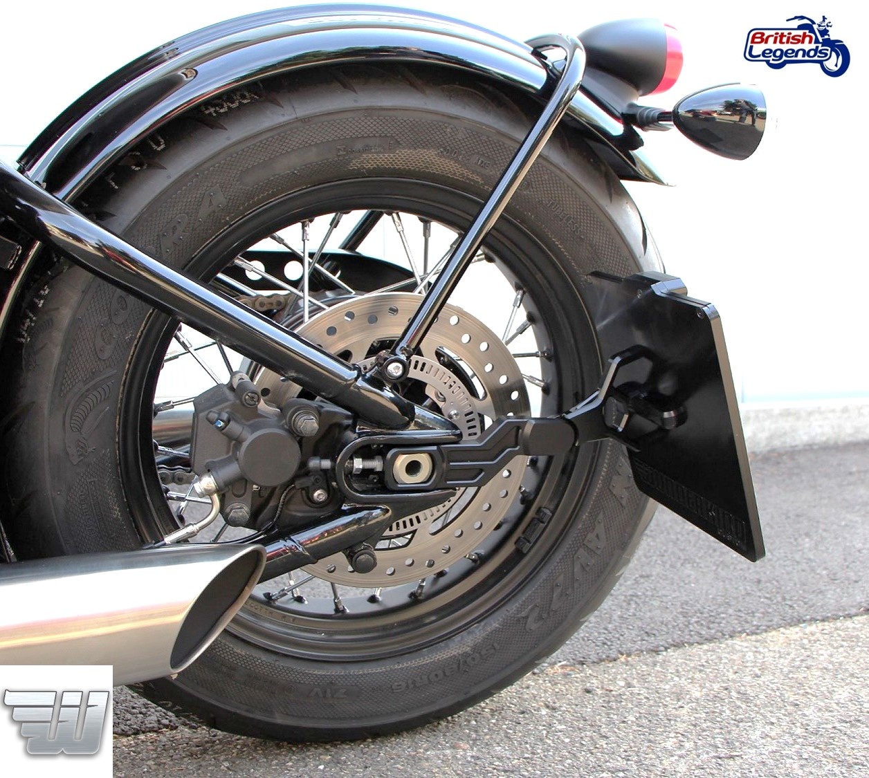 Soporte de placa lateral para Triumph Bobber