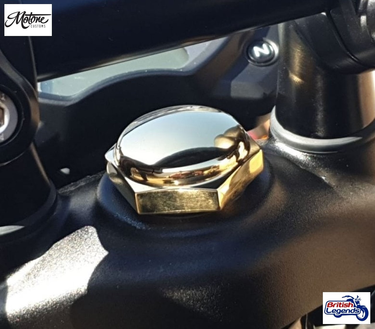 Solid Brass Steering Stem Nut