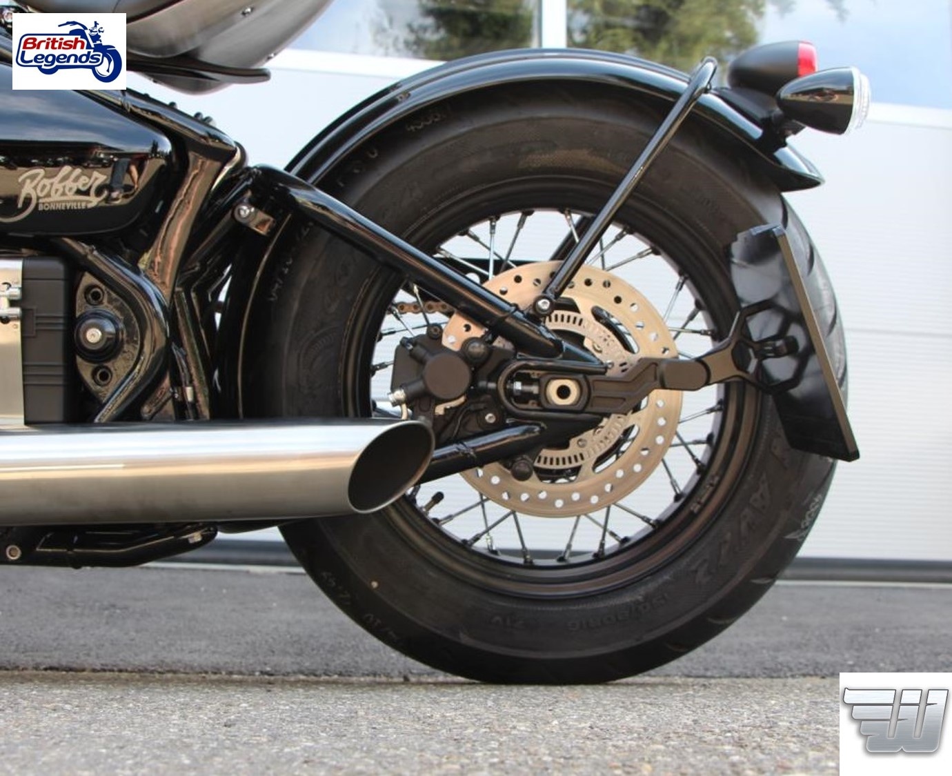 Soporte de placa lateral para Triumph Bobber