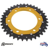 Dual-Metal Rear Sprocket, Gold Finish