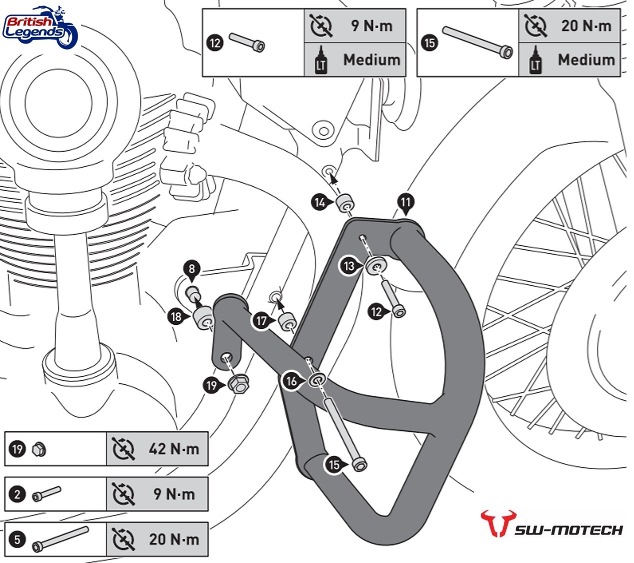 Barras de protección para Kawasaki W800