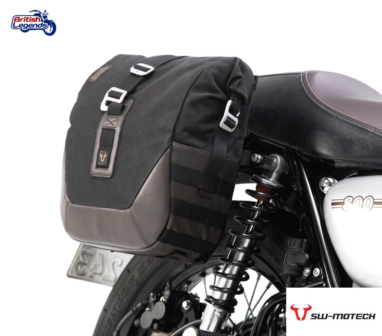 Barre + Sacoche Toile pour Kawasaki W800