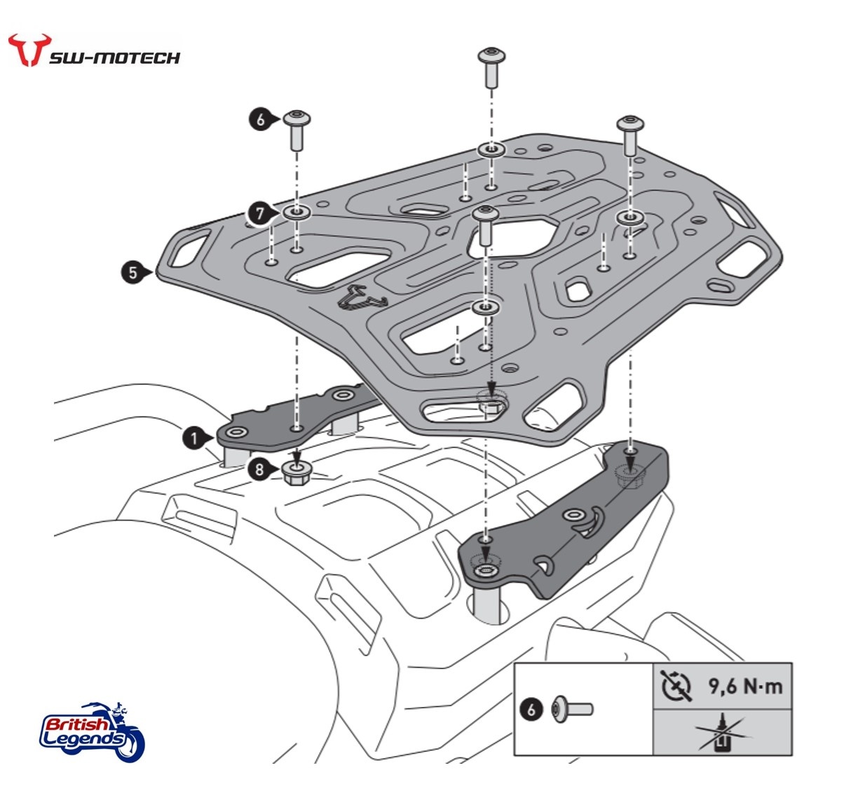 Portaequipajes & Soporte Top-Case para Triumph Tiger