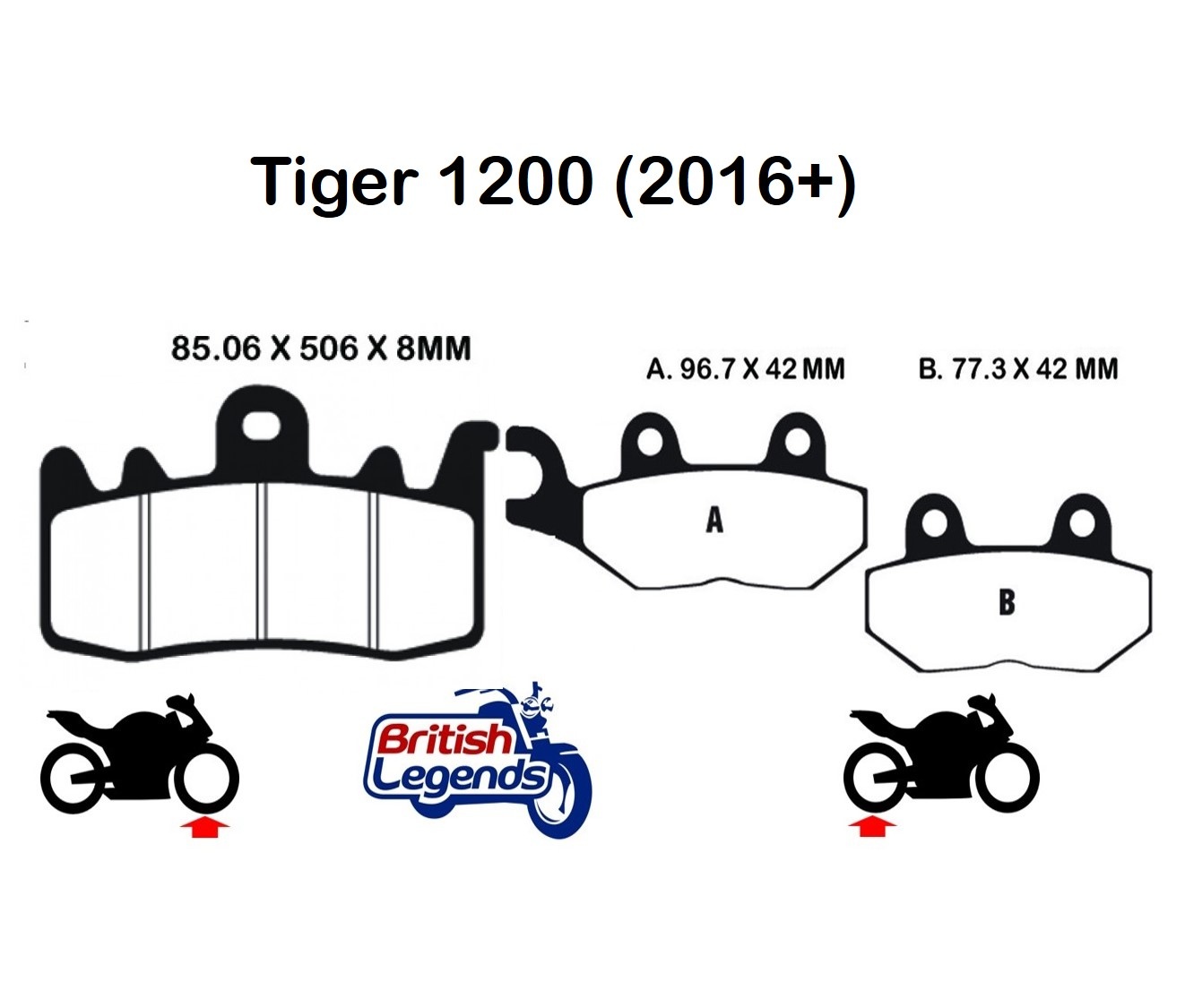 Plaquettes Sintérisées pour Triumph Tiger