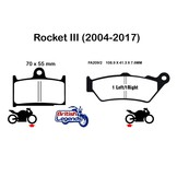 Plaquettes Sintérisées pour Triumph Rocket III/3
