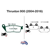 Sintered Brake Pads for Triumph Thruxton