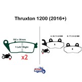 Plaquettes Sintérisées pour Triumph Thruxton