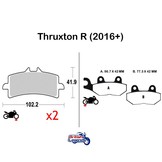Plaquettes Sintérisées pour Triumph Thruxton