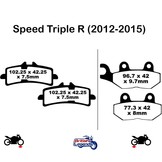 Plaquettes Sintérisées pour Triumph Speed Triple