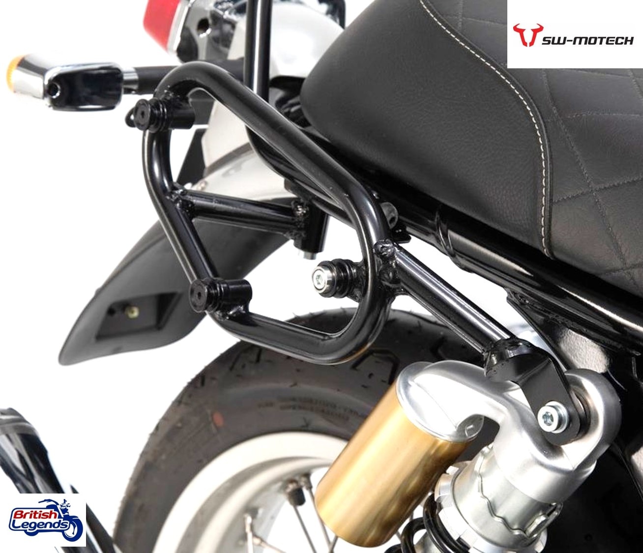 Bolsa Laterale + Soporte para Royal-Enfield