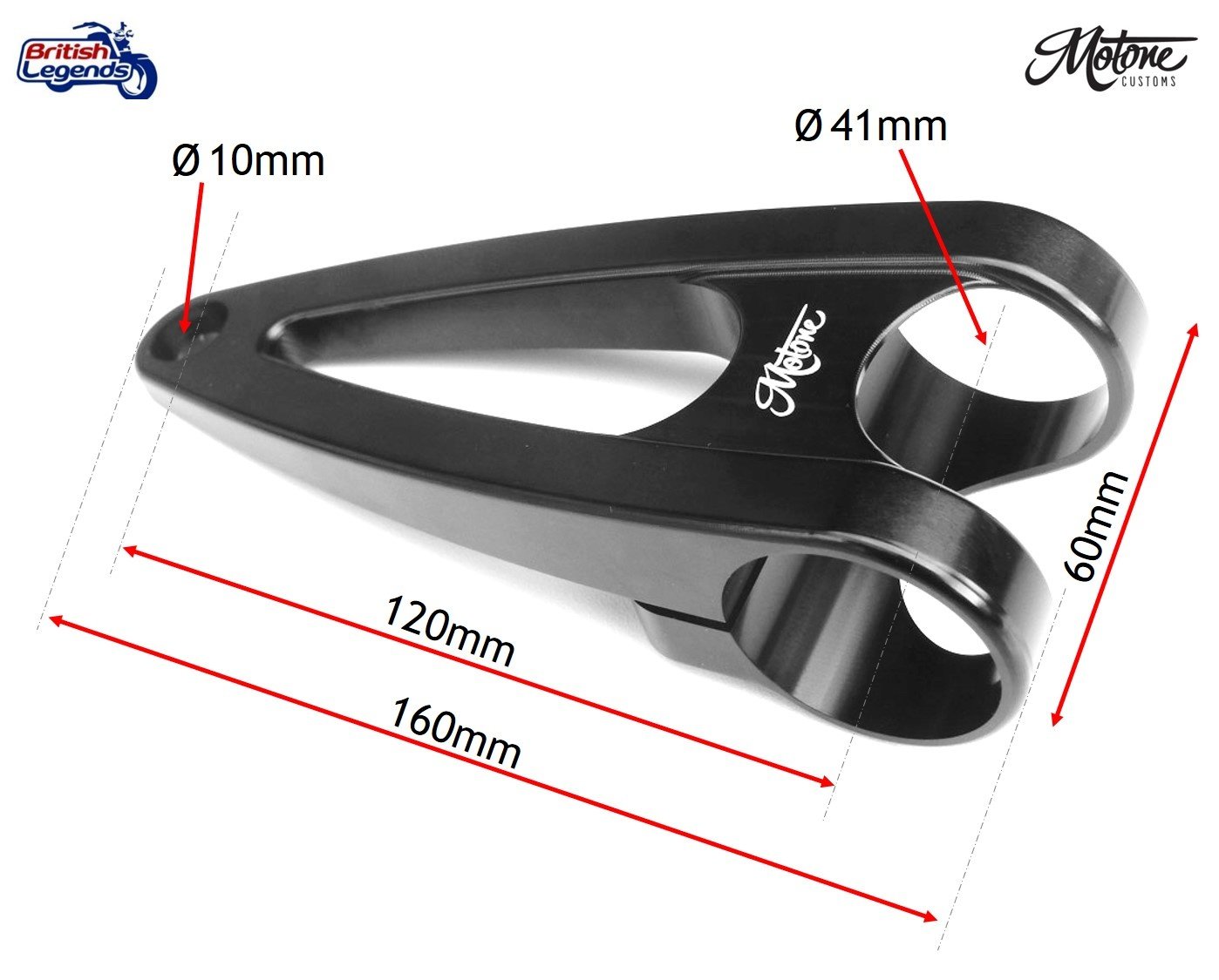 Pattes Support de Phare pour Triumph Twins