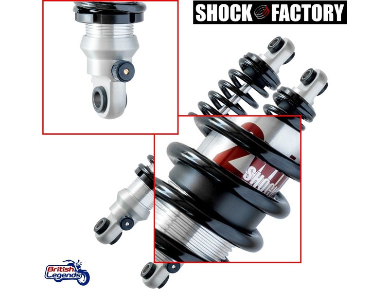 Amortisseurs Réglables Shock Factory 2WIN Black Edition pour Harley Davidson Dyna Wide Glide FXDWG 93-17