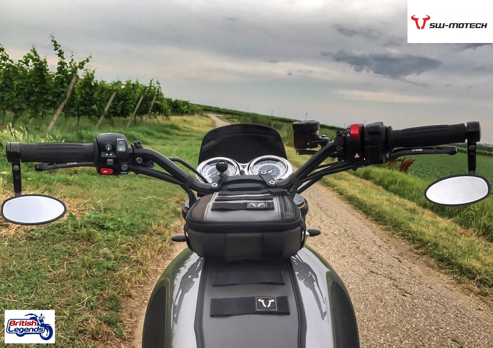 Sangle et Pochette de Réservoir Triumph Twins