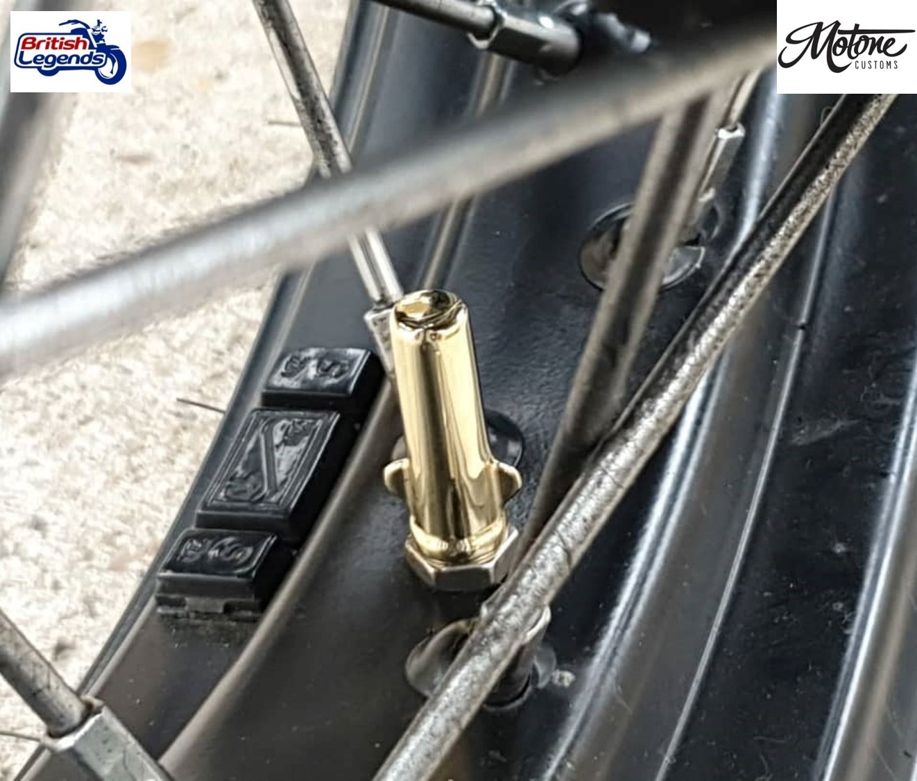 Solid Brass Tyre Valve Caps (priced for a pair)
