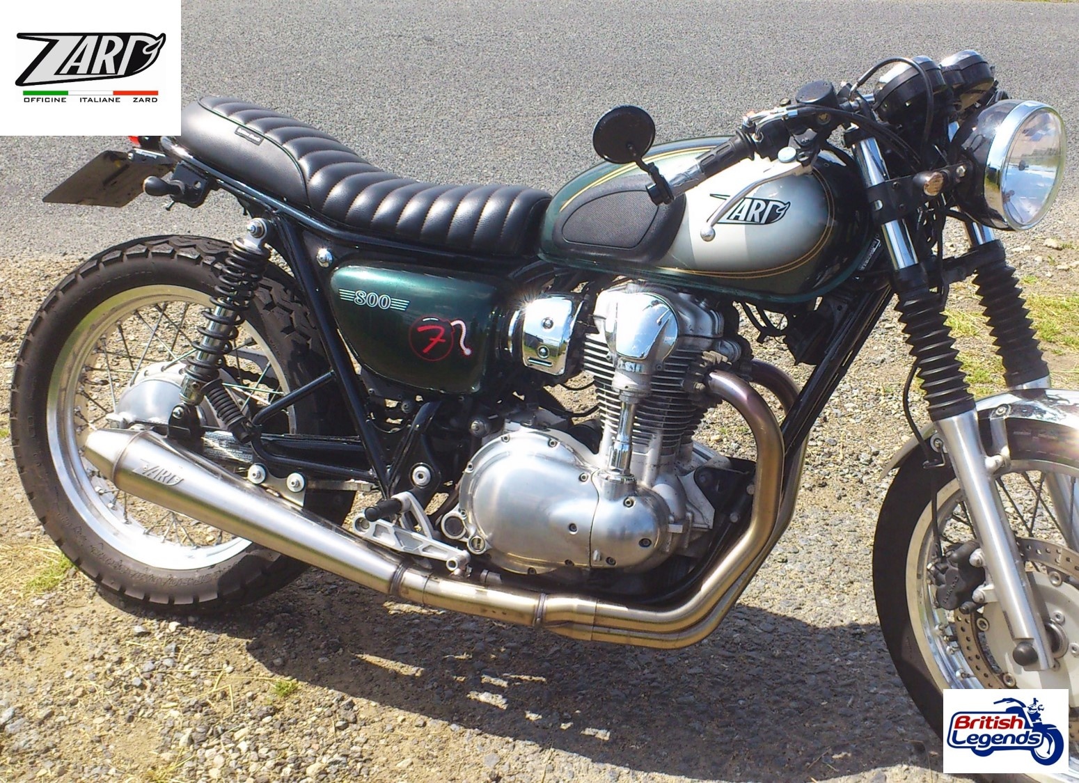 Escape Inox Zard para Kawasaki W800