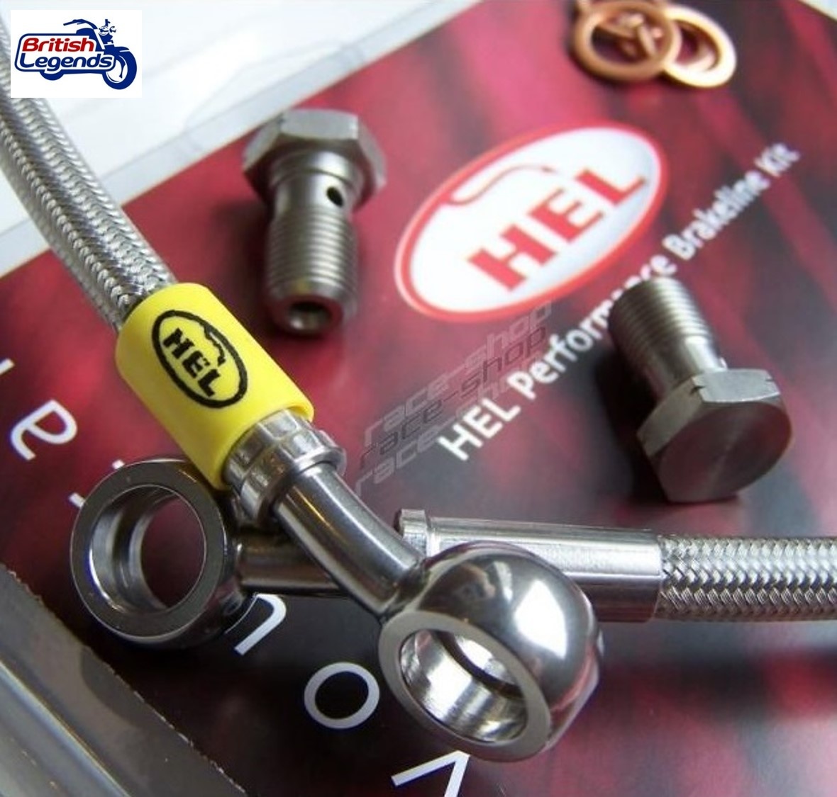 Braided Brake Hoses for Triumph Twins