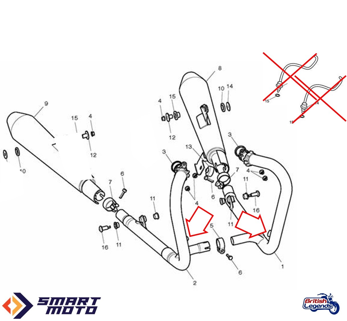 Eliminación de las Sondas O2/Lambda motos Triumph