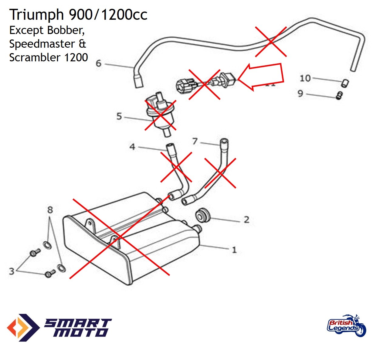Eliminación del Sistema EVAP en Motos Triumph