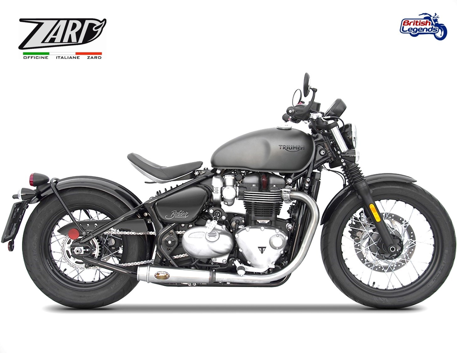 Zard Exhaust System for Triumph Bobber