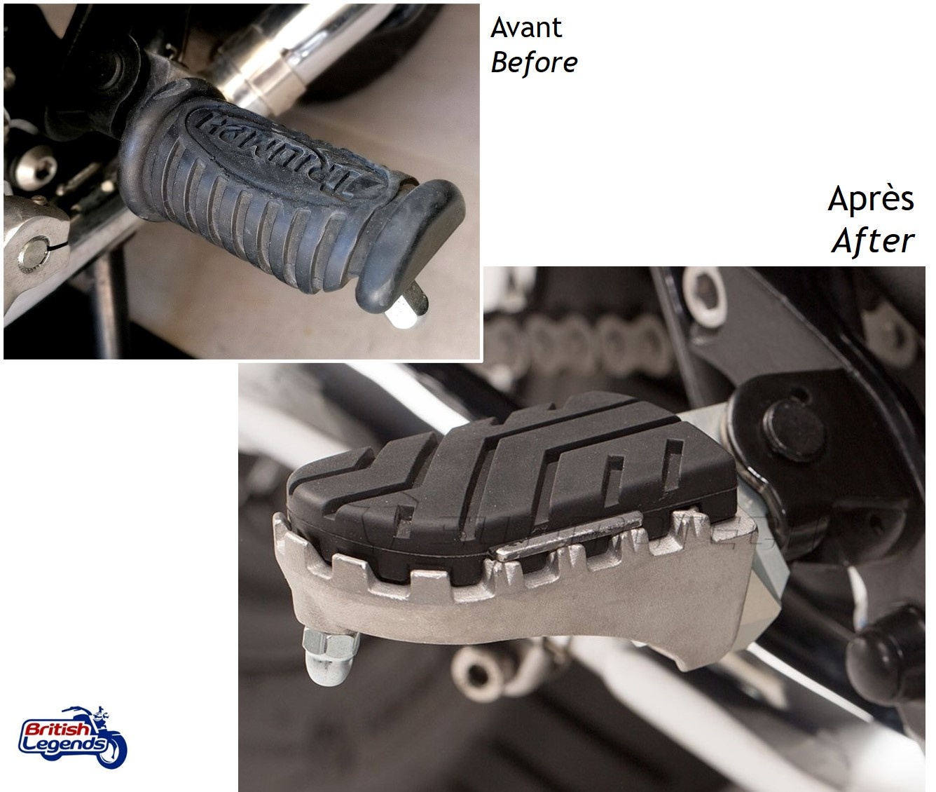 Adjustable Foot Rests for Triumph Bonneville