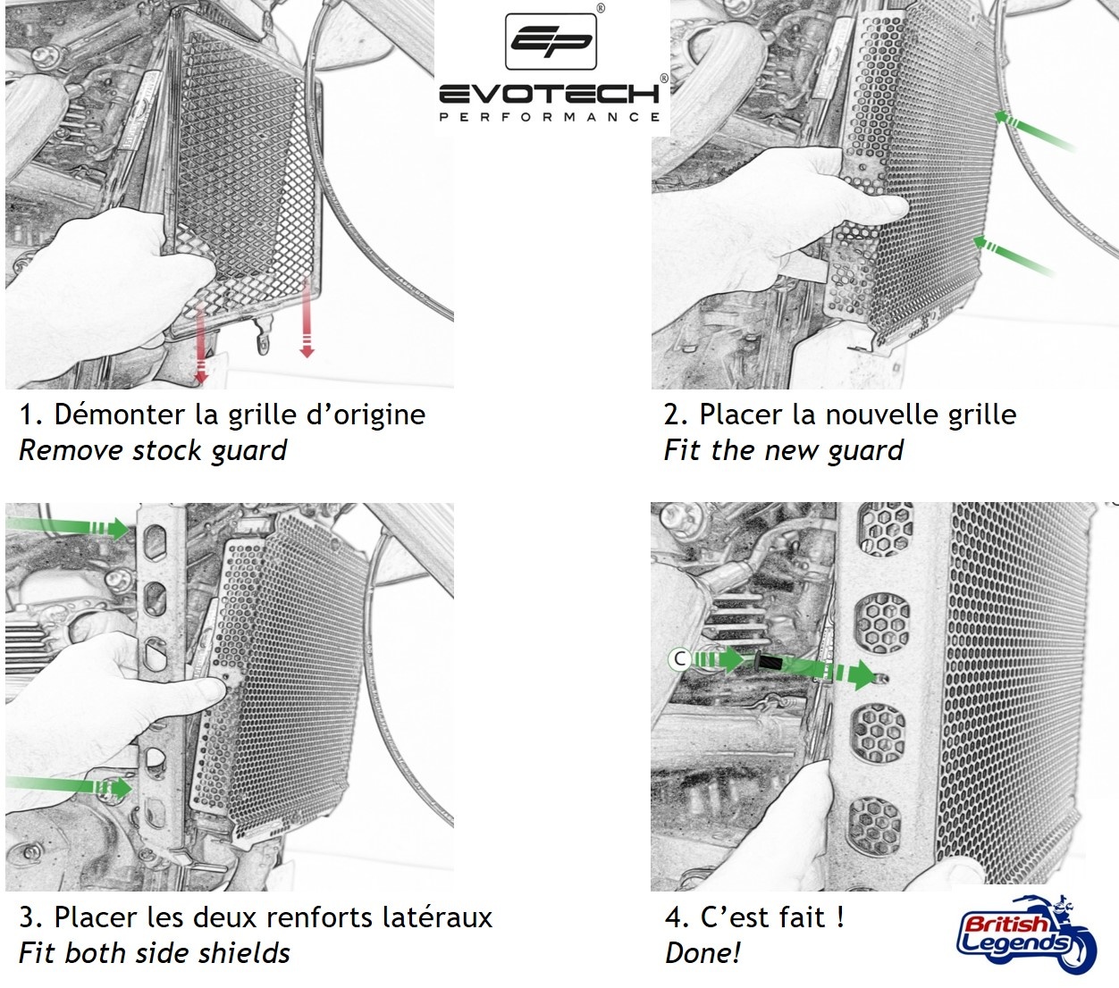 Protection de Radiateur Triumph Scrambler 1200