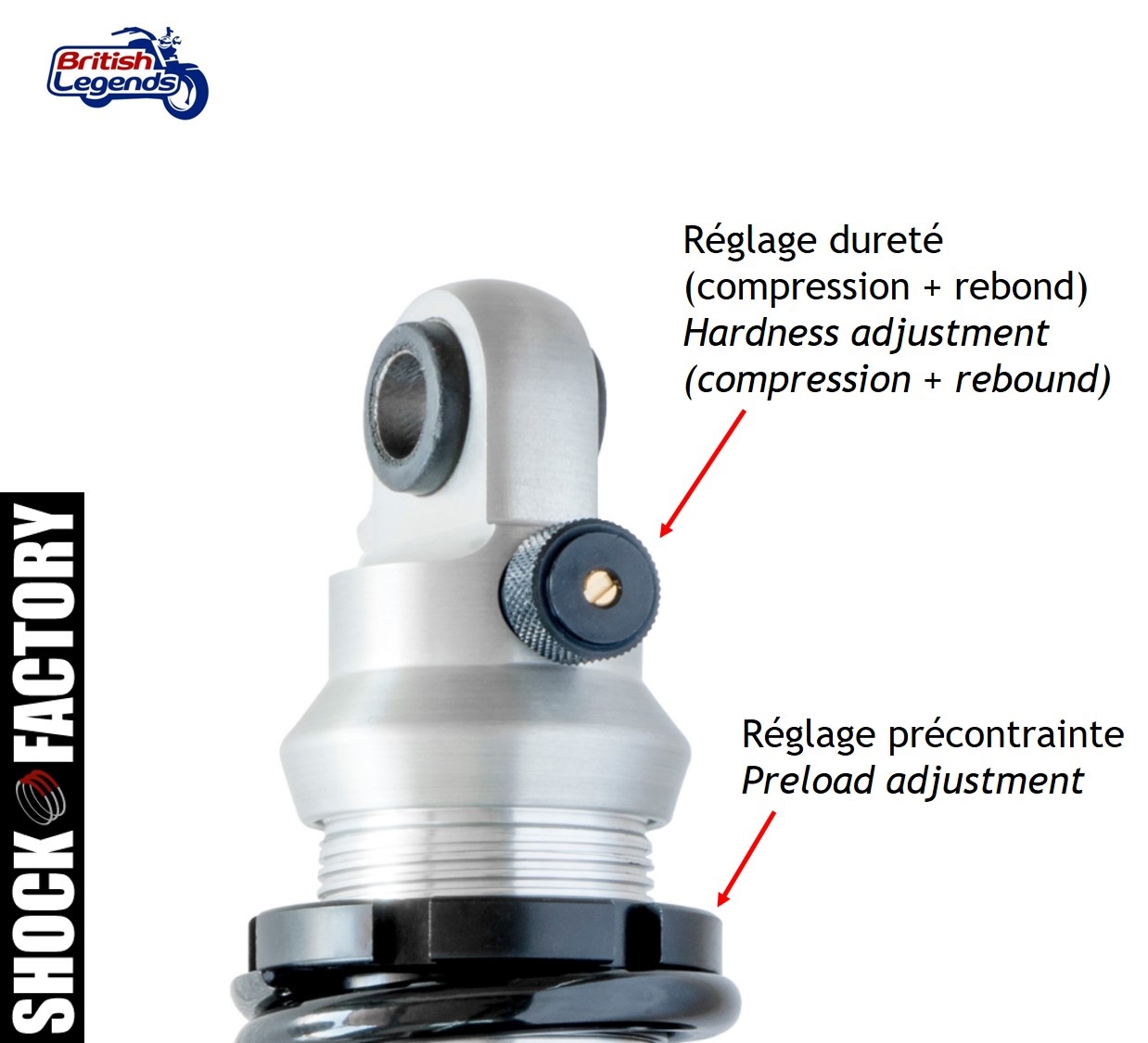 Shock Factory 2WIN pour Triumph America & Speedmaster